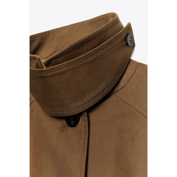 ZARA ZW COLLECTION MIDI TRENCH COAT - Picture 7 of 8